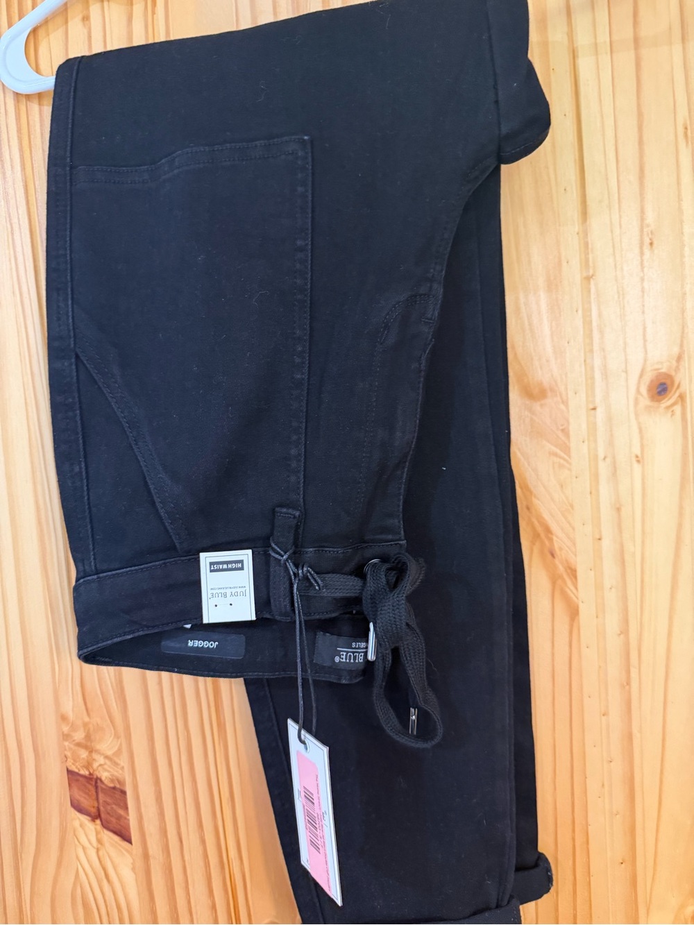Judy Blue Black Stretch Cropped Jeans with Waist Tie